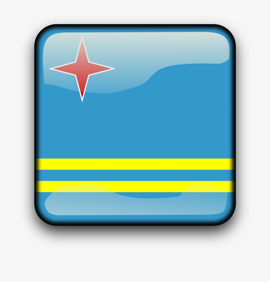 Clipart - Flag Of Aruba, Transparent Clipart