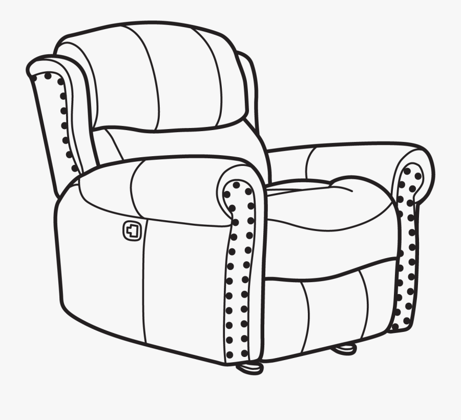 1396-54 - Recliner, Transparent Clipart