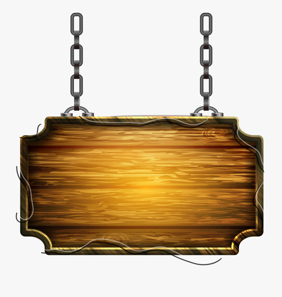 Wooden Sign Hanging Png Clipart - Vintage Wood Sign Png, Transparent Clipart