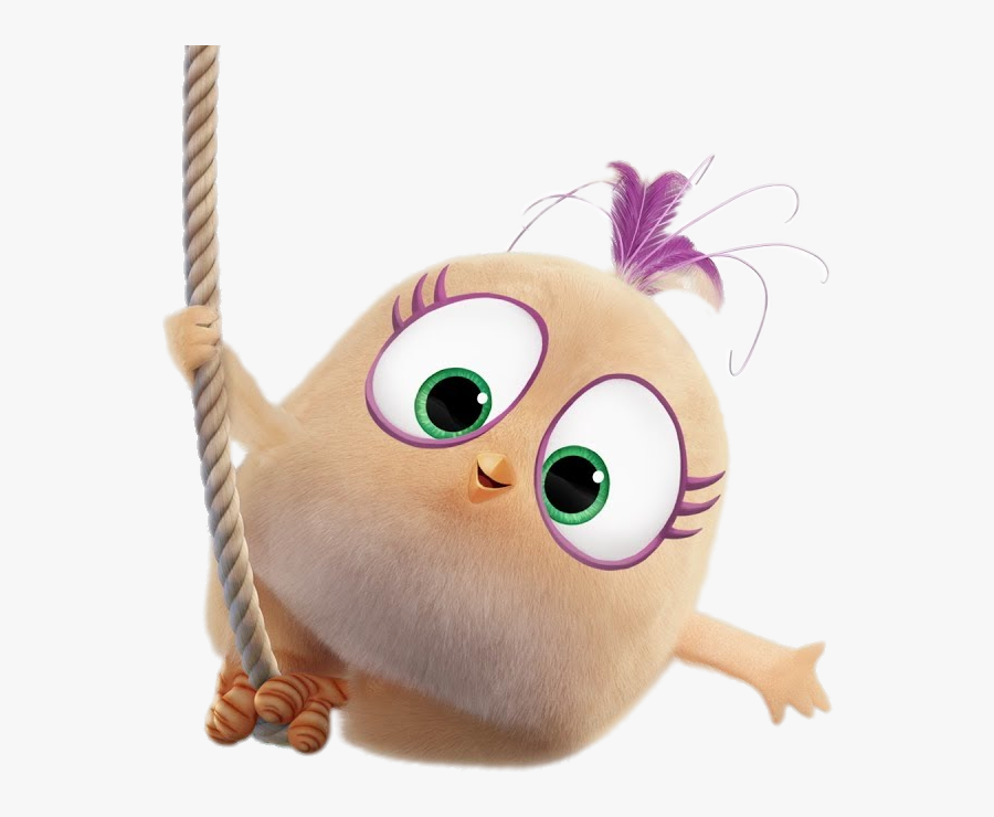 Angry Birds Blues Character Arianna Hanging On Rope - Angry Birds Characters Png, Transparent Clipart