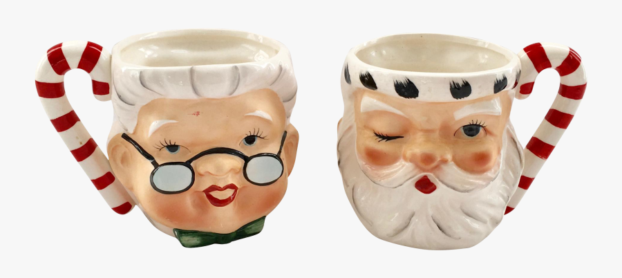 Mr And Mrs Claus Mugs, Transparent Clipart