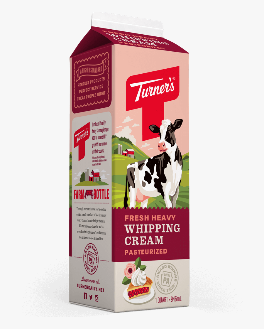 Turner's Dairy Half And Half, Transparent Clipart
