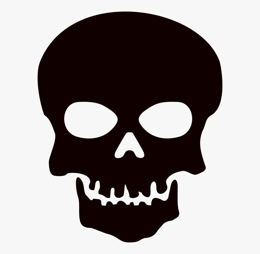 Skull Silhouette Png, Transparent Clipart
