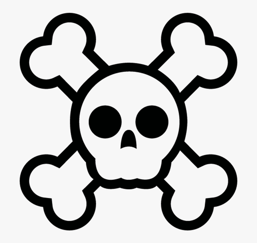 Skull And Crossbones Skull And Bones Clip Art - Skull And Crossbones Cute, Transparent Clipart