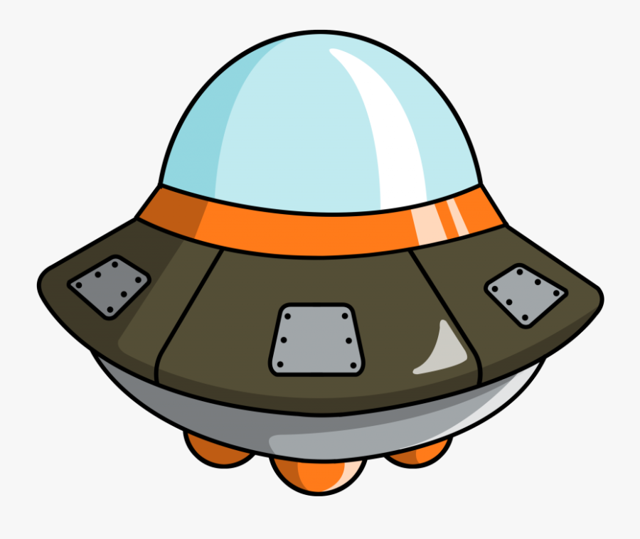 Spaceship Clipart Rainbow - Alien Ship Cartoon Png, Transparent Clipart