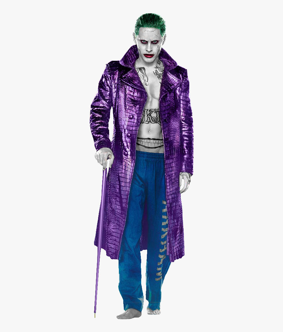 Suicide Squad Joker Png Clip Art Free - Suicide Squad Joker Purple Jacket, Transparent Clipart