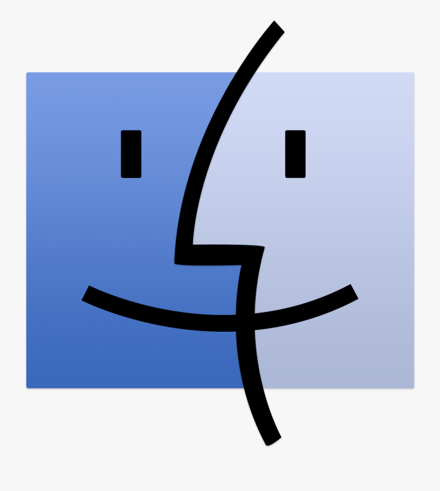 Finder Icon - Mac Os 1.0 Logo, Transparent Clipart