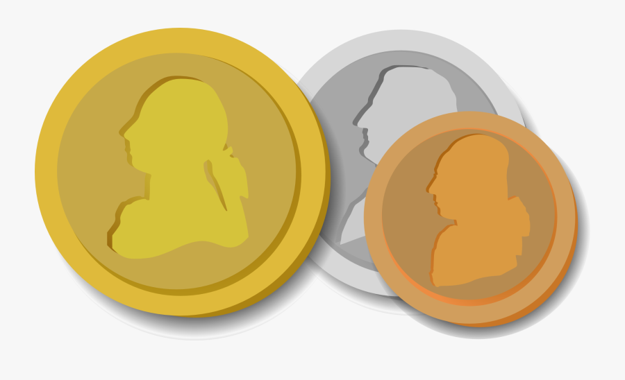 Graphic Coins, Transparent Clipart