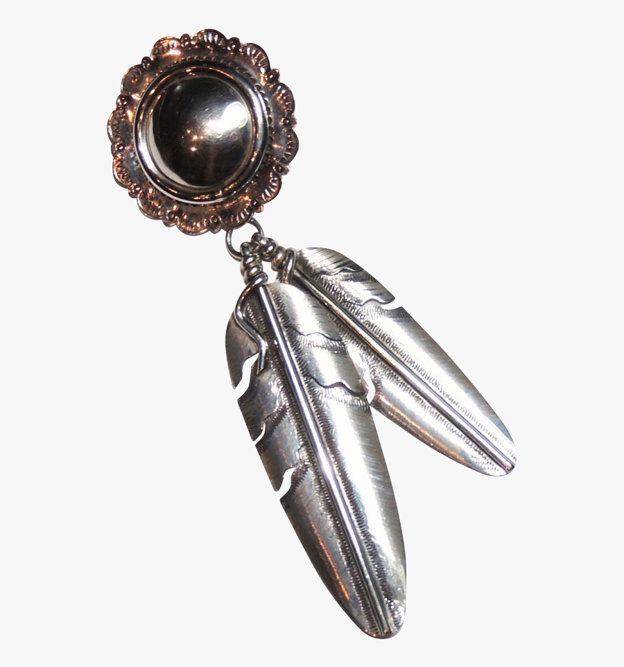 Native American Feathers Png Clip Art Black And White - Concho Feathers, Transparent Clipart