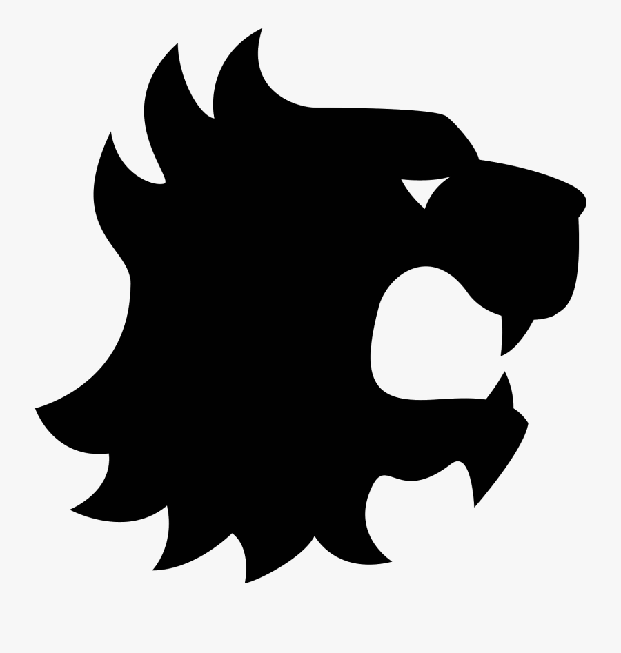 The Logo Is Of A Stylized Lion Head - Lannister Lion Head Png, Transparent Clipart