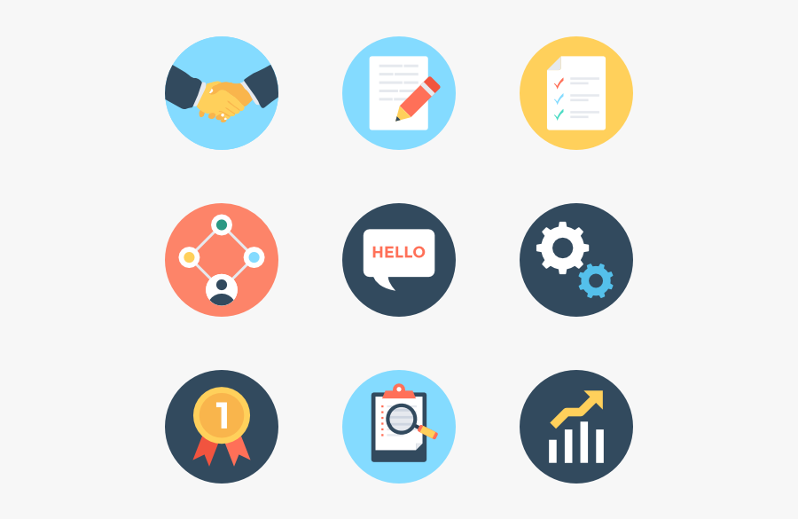 Icons Free Vector Management - Project Management Flat Icon, Transparent Clipart