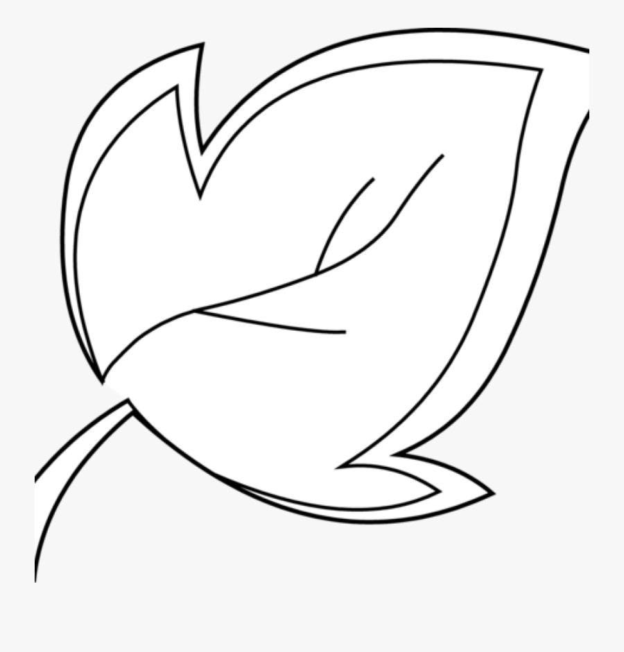 19 Clipart Leaf Outline Huge Freebie For Powerpoint - Clip Art, Transparent Clipart