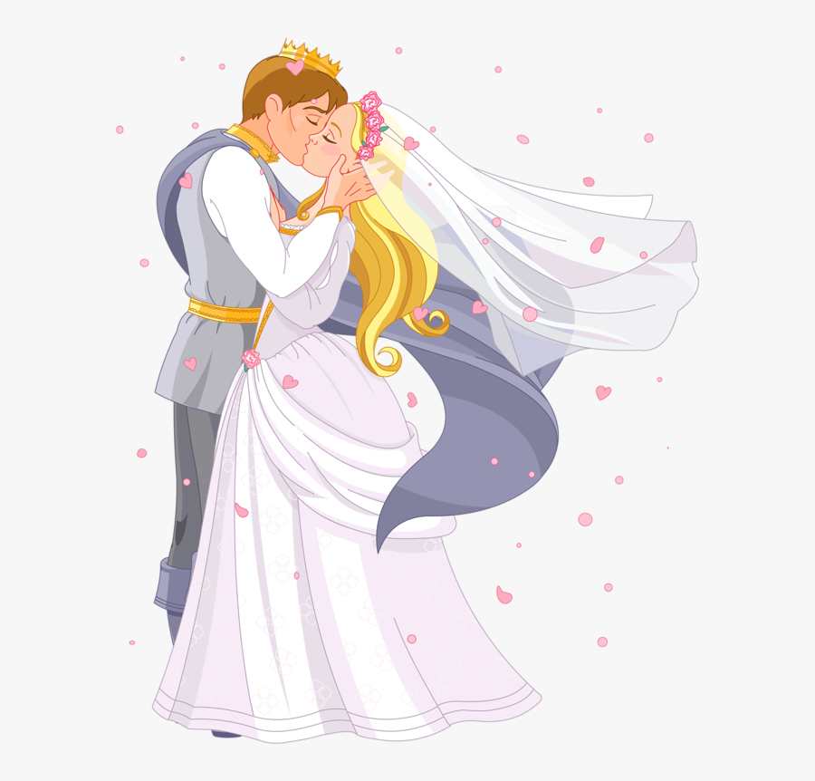 Groom Clipart Fairytale Wedding - Prince And Princess Get Married, Transparent Clipart