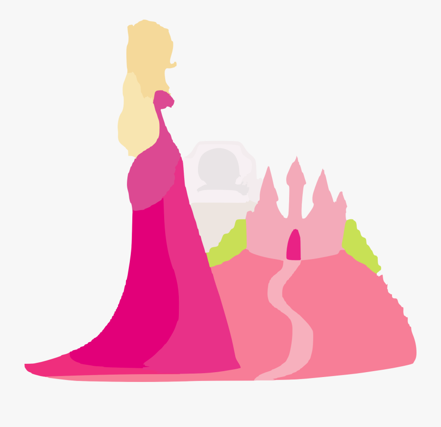 Princess, Castle, Fairy Tale, Fantasy, Pink, Tale - Young Princess Clip Art, Transparent Clipart