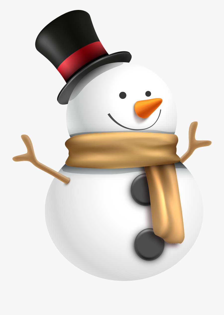 Snowman Vector Hat Free Clipart Hd - Snowman Png, Transparent Clipart