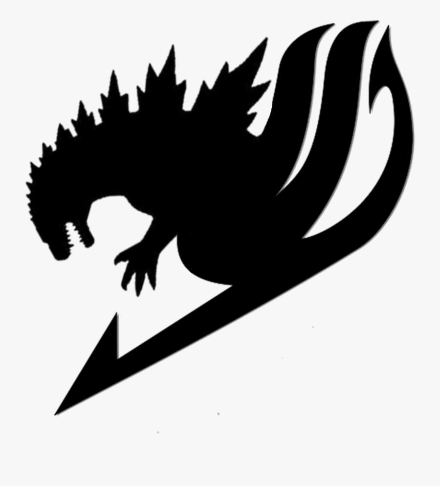 Godzilla Fairy Tail Emblem Clipart , Png Download - Fairy Tail Symbol Silhouette, Transparent Clipart