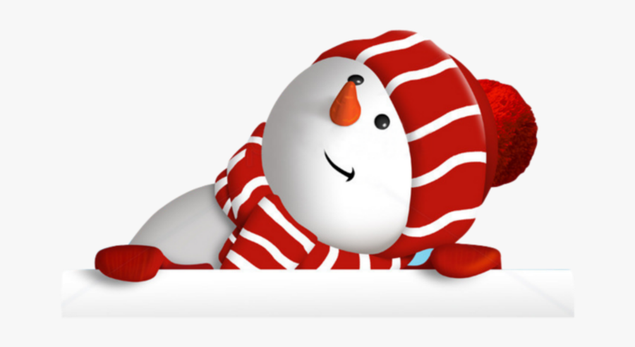 Snowman Father Tree With Christmas Card Hat Clipart - 聖誕 節 禮物 素材, Transparent Clipart