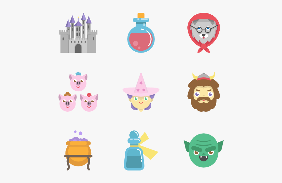 Clip Free Tale Clipart World Book - Fairy Tale Icons, Transparent Clipart