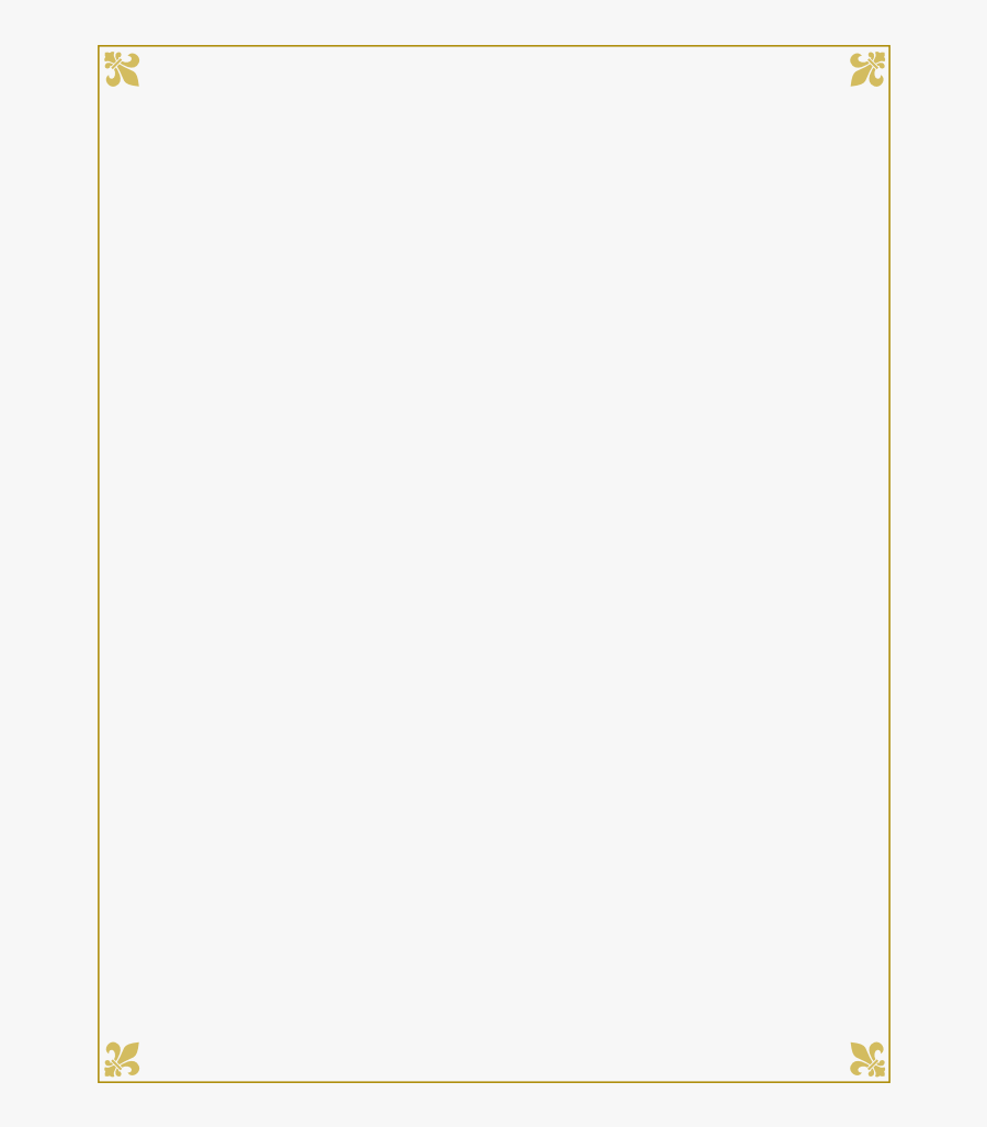 Fleur De Lis Gold Corner Border , Free Transparent Clipart ClipartKey