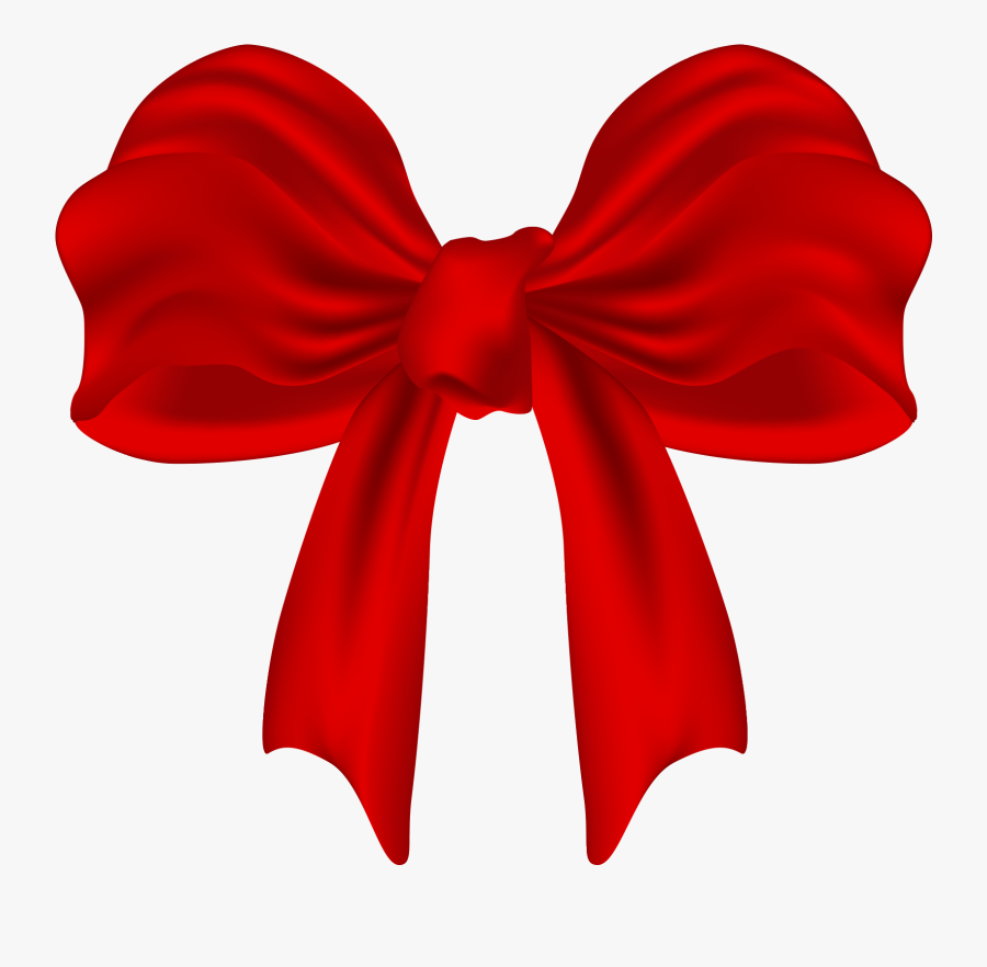 Red Ribbon Bow Decoration Png Download - Knot, Transparent Clipart