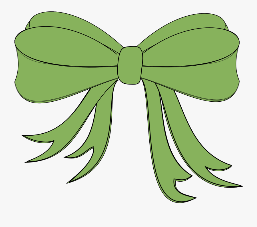 Green Christmas Bow Clipart - Blue Ribbon Baby Boy, Transparent Clipart