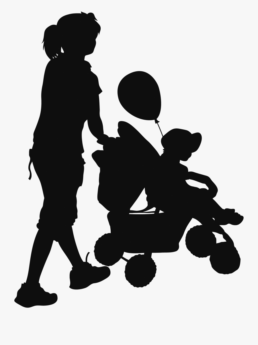 People Silhouettes 15 Silhouettes, Projects To Try, - Family People Png Silhouette, Transparent Clipart