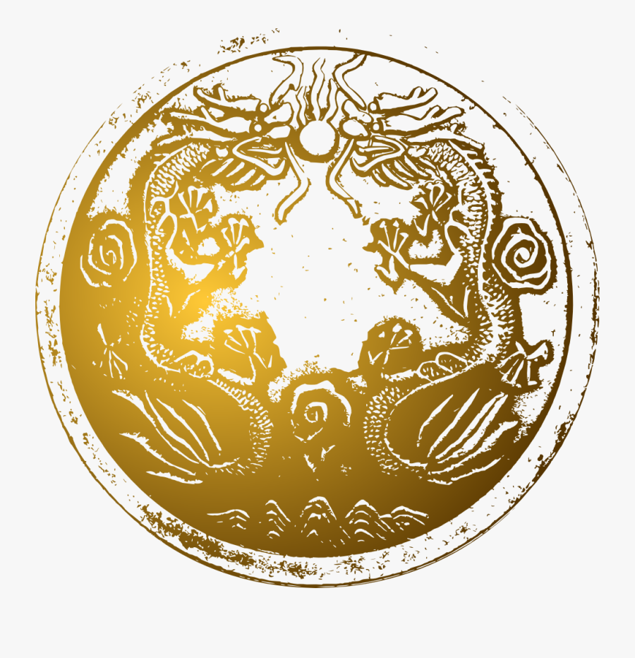 Ancient Chinese Dragons - Chinese Dragon Circle Png, Transparent Clipart