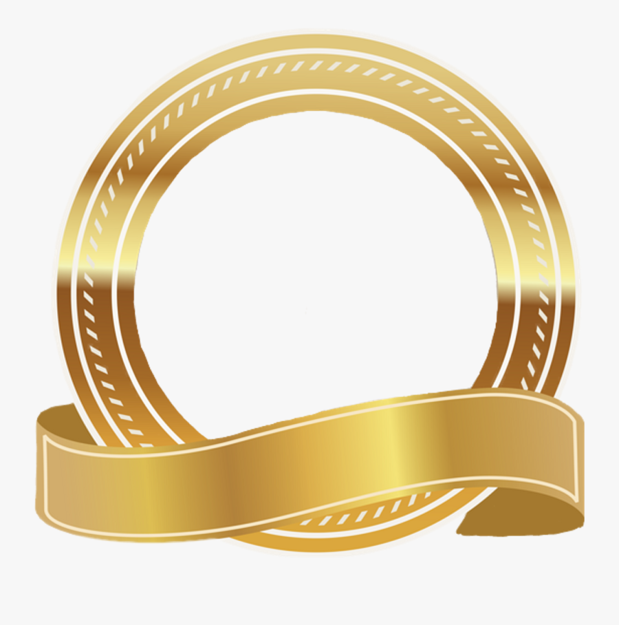 Frame Sticker Decor - Transparent Background Gold Banner Png, Transparent Clipart