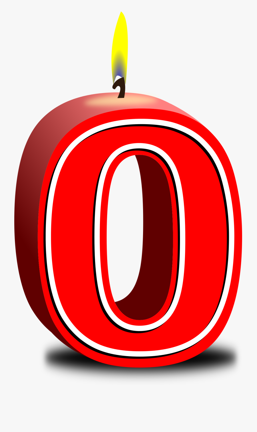 Symbol,trademark,brand - Red Birthday Candles Numbers, Transparent Clipart