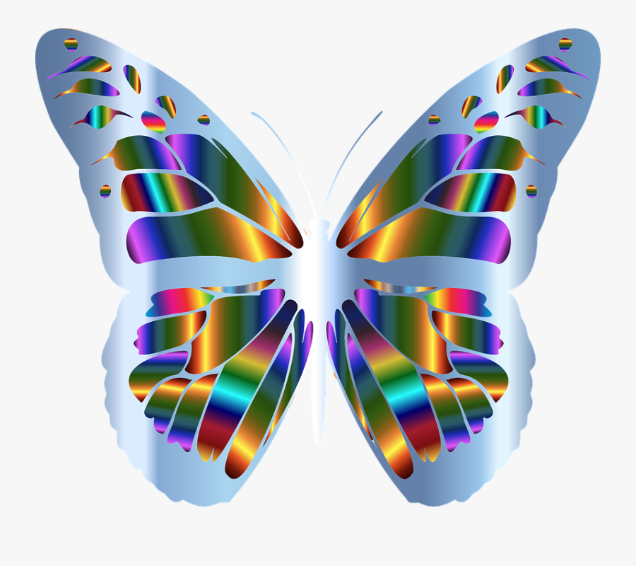 Iridescent Monarch Butterfly, Transparent Clipart