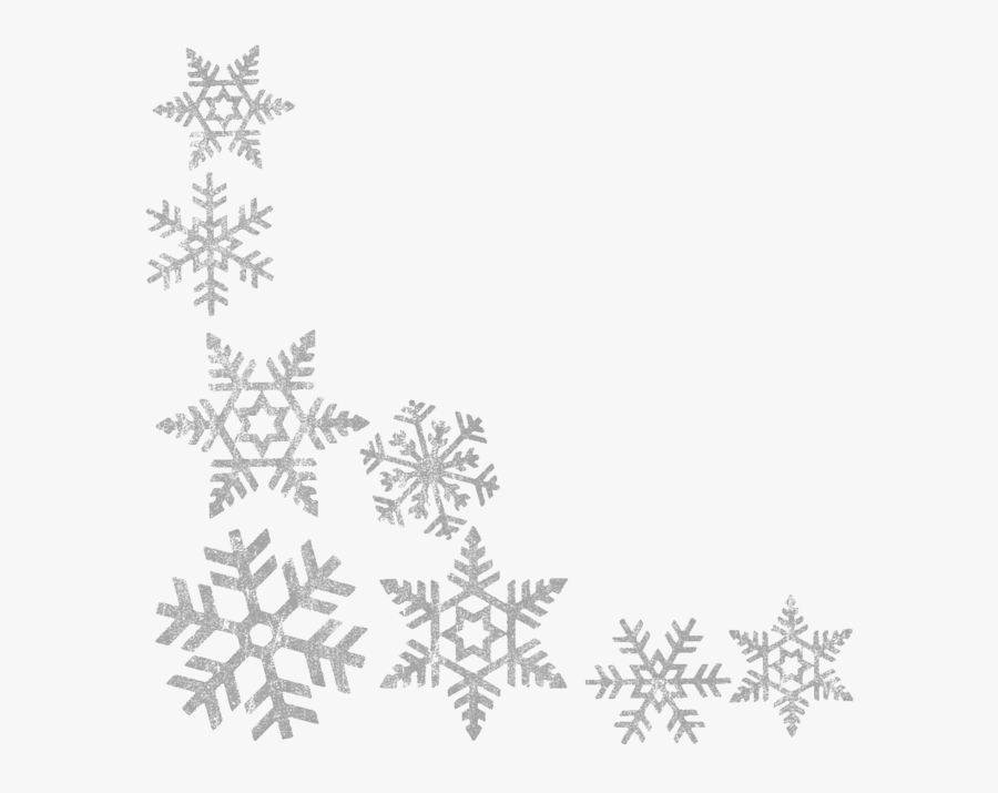Picture Freeuse Library Png - White Snowflake Border Clipart, Transparent Clipart