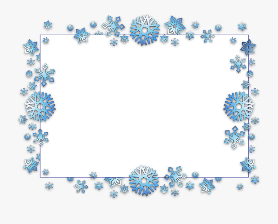 Transparent Background Snowflake Border, Transparent Clipart