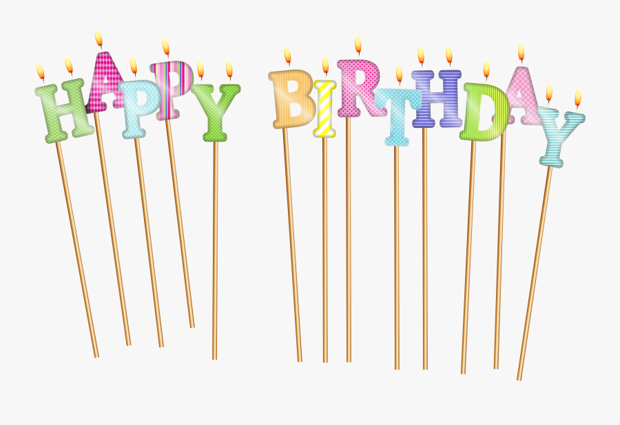 Candles Clipart Happy Birthday - Happy Birthday Candles Png, Transparent Clipart