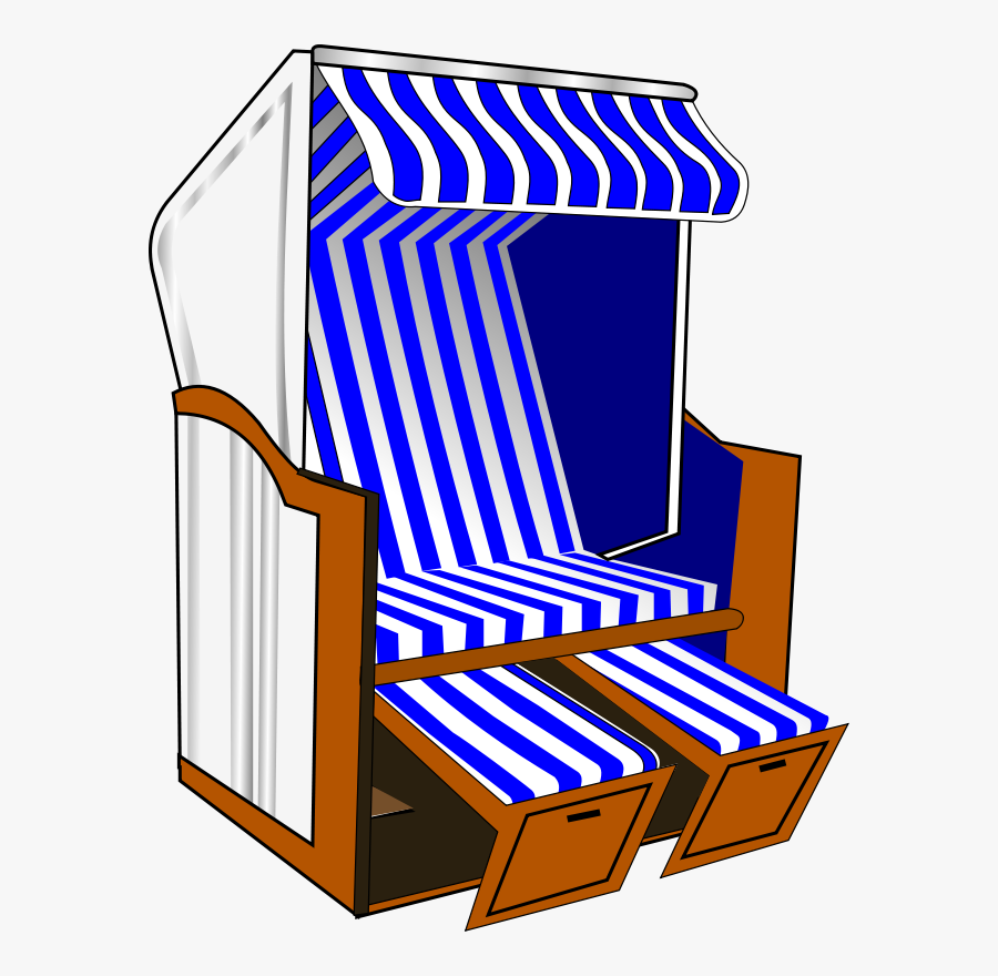 Beach Chair - Strandkorb Clipart, Transparent Clipart