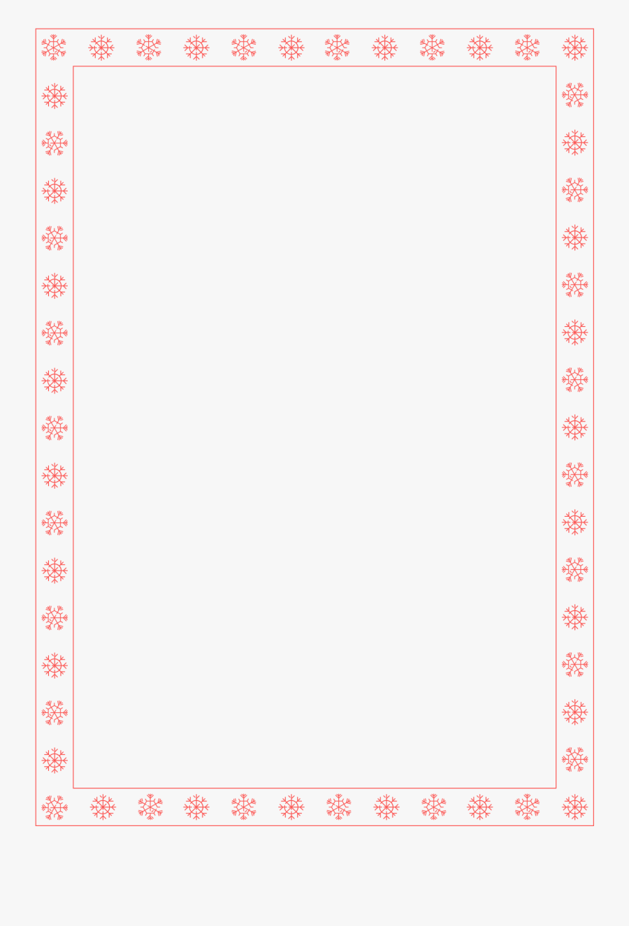 Transparent Snowflakes Border Clipart - Paper, Transparent Clipart