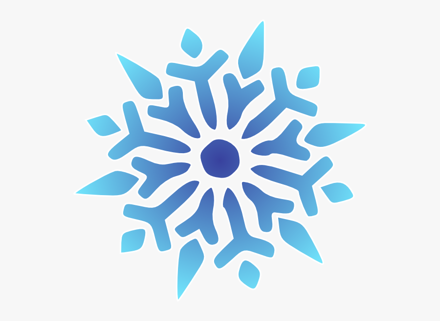 Snowflake Clipart - Cartoon Transparent Background Snowflake, Transparent Clipart