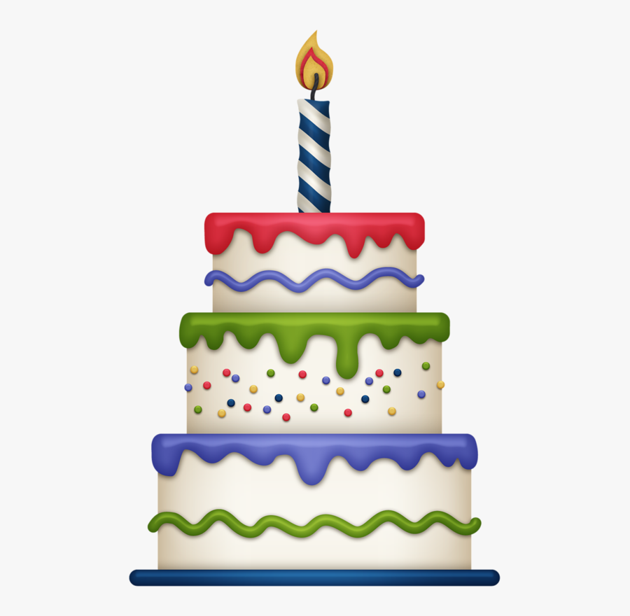 Clip Art - Birthday Cake, Transparent Clipart