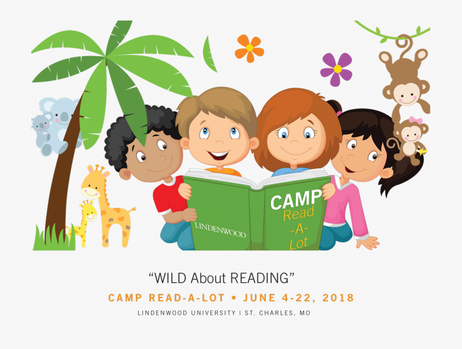 Camp Read A Lot - Happy Reading Camp Clipart, Transparent Clipart
