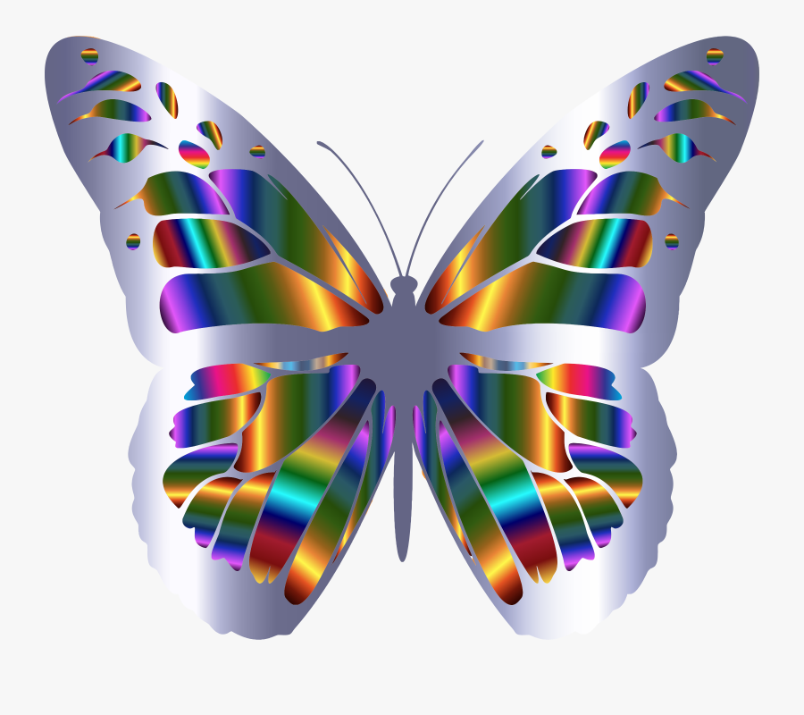 This Free Icons Png Design Of Iridescent Monarch Butterfly - Png Transparent Butterfly Clipart, Transparent Clipart