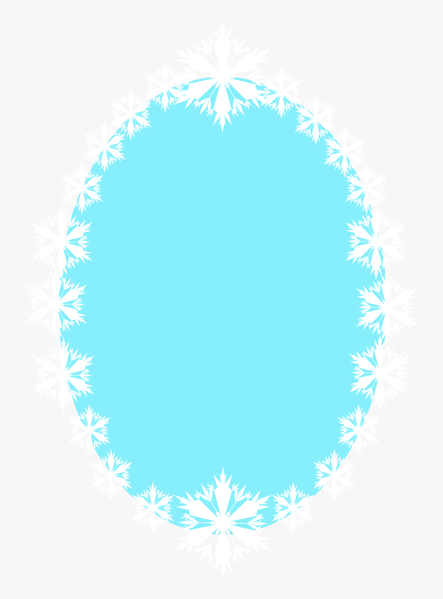Clipart Transparent Clipart Snowflake Border - Frame De Frozen En Png, Transparent Clipart