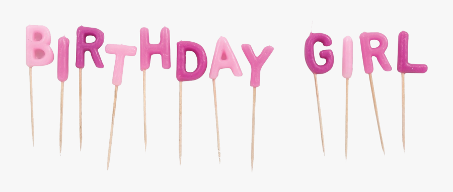 Birthday Candles Png Clipart - Birthday Girl Png Text, Transparent Clipart