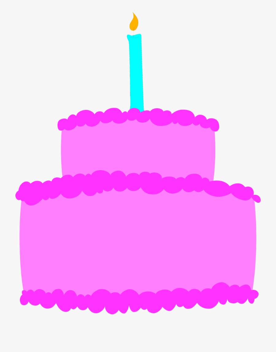 Clip Art Cake Free Stock Photo - Pink Birthday Cake Clip Art, Transparent Clipart