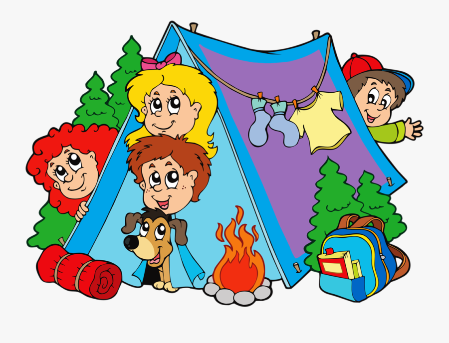 Camp Cliparts - Kids Camping Clipart, Transparent Clipart