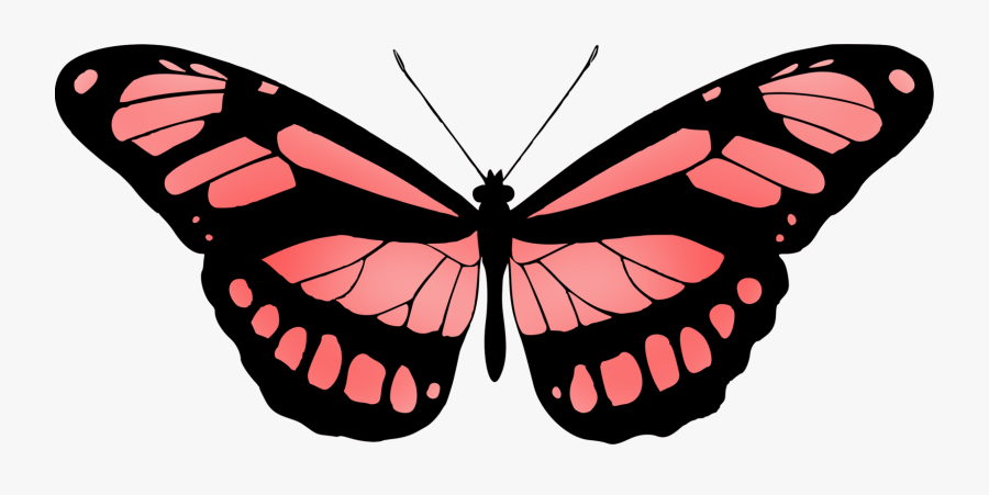 Butterfly Clip Art Red, Transparent Clipart