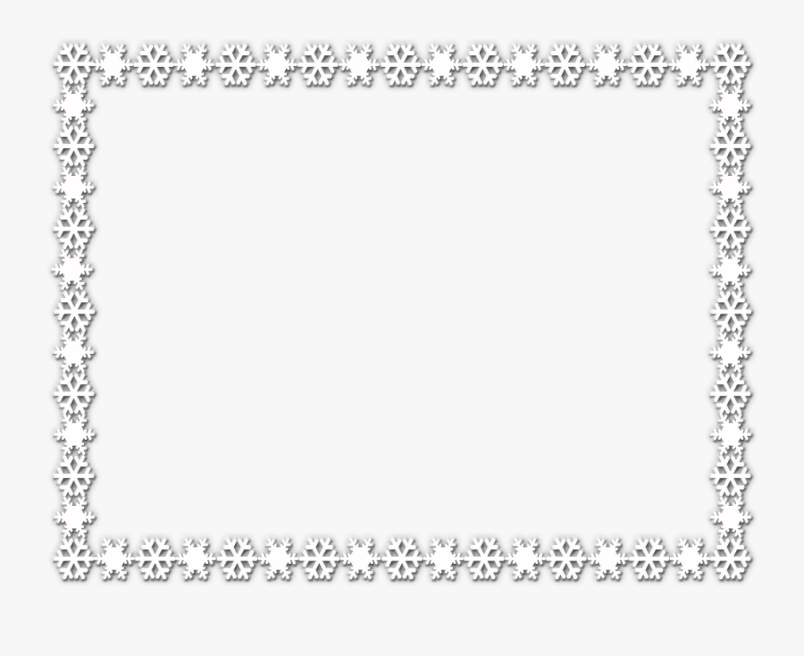 Transparent Snowflake Borders Clipart - Portable Network Graphics, Transparent Clipart