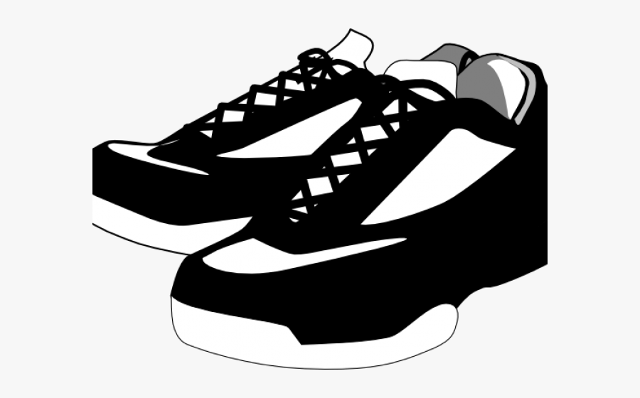 Running Shoes Clipart School Shoe - Black Shoes Clipart, Transparent Clipart