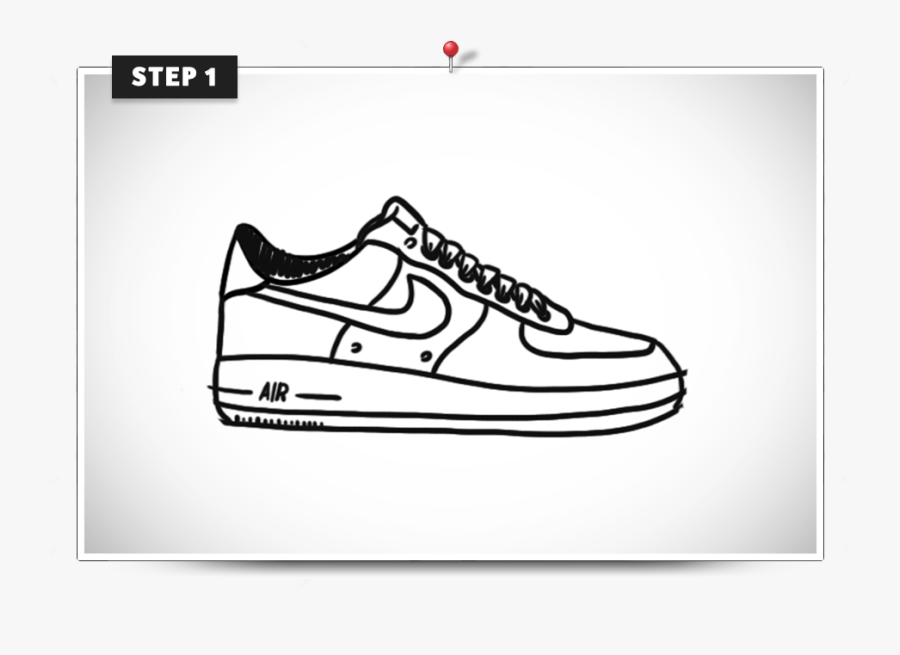 air force 1 easy drawing