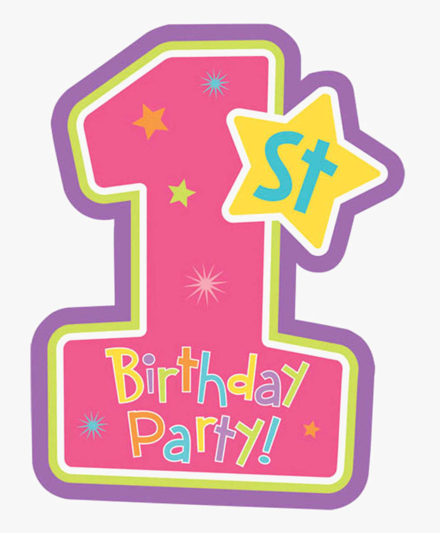 1st Birthday Candle Png - 1st Birthday Transparent Background, Transparent Clipart