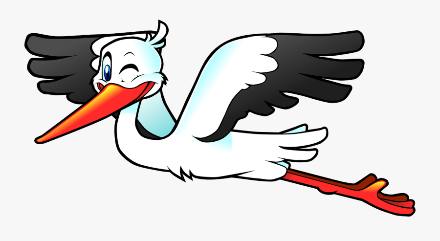 Clipart Stork - Stork Clip Art, Transparent Clipart