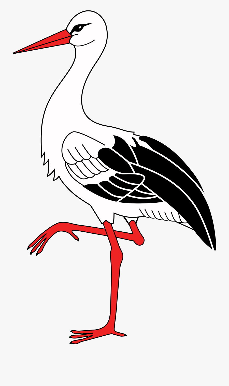 Best Free Stork High Quality Png - Cigognes Dessin, Transparent Clipart
